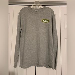 DRAKE WATERFOWL SYSTEMS MENS SIZE MEDIUM LONG SLEEVE T-SHIRT.